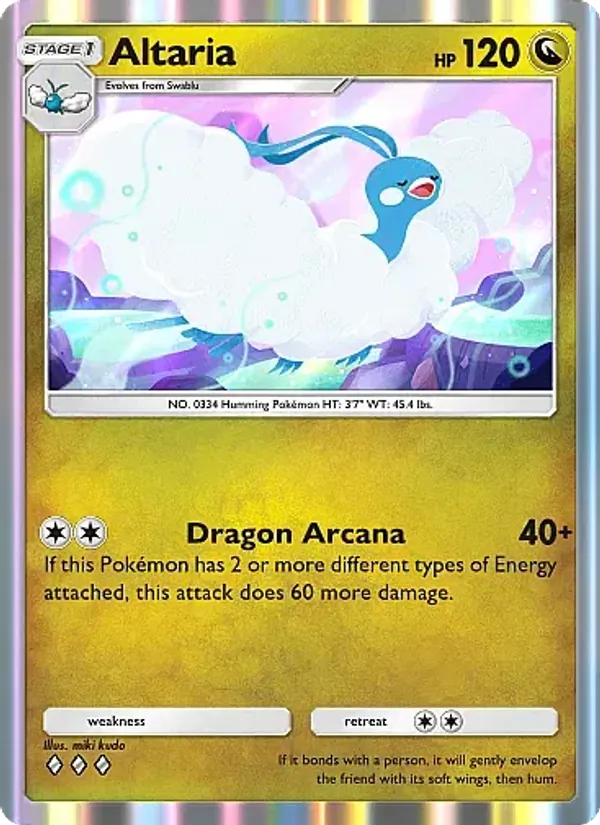 Altaria - Secluded Springs Pokemon Card