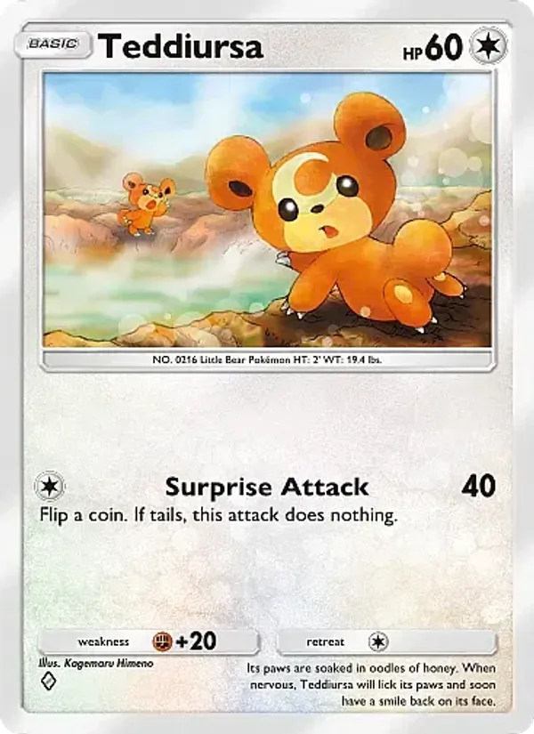 Teddiursa - Secluded Springs Pokemon Card