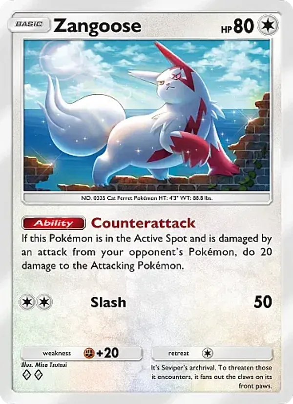 Zangoose - Secluded Springs Pokemon Card