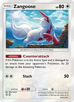 Zangoose - Secluded Springs