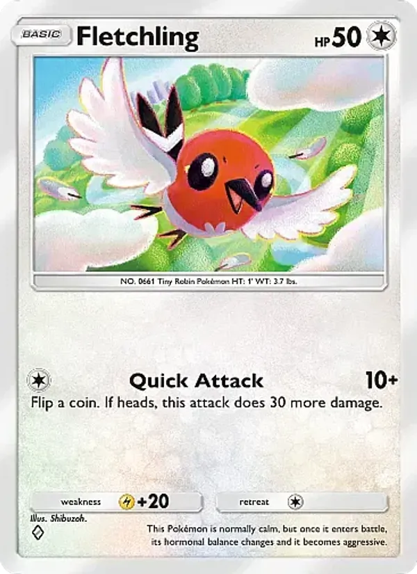 Fletchling - Secluded Springs Pokemon Card