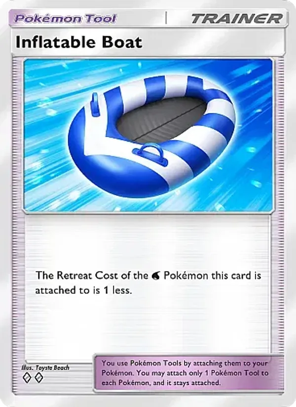 Inflatable Boat - Secluded Springs Pokemon Card