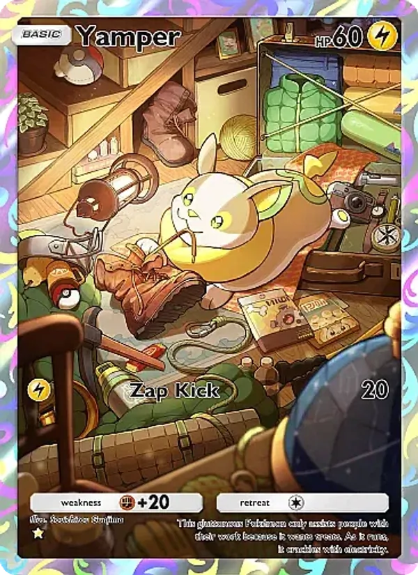 Yamper - Secluded Springs Pokemon Card