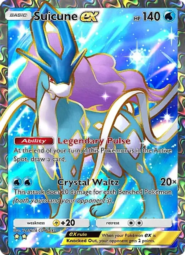 Suicune ex - Secluded Springs Pokemon Card