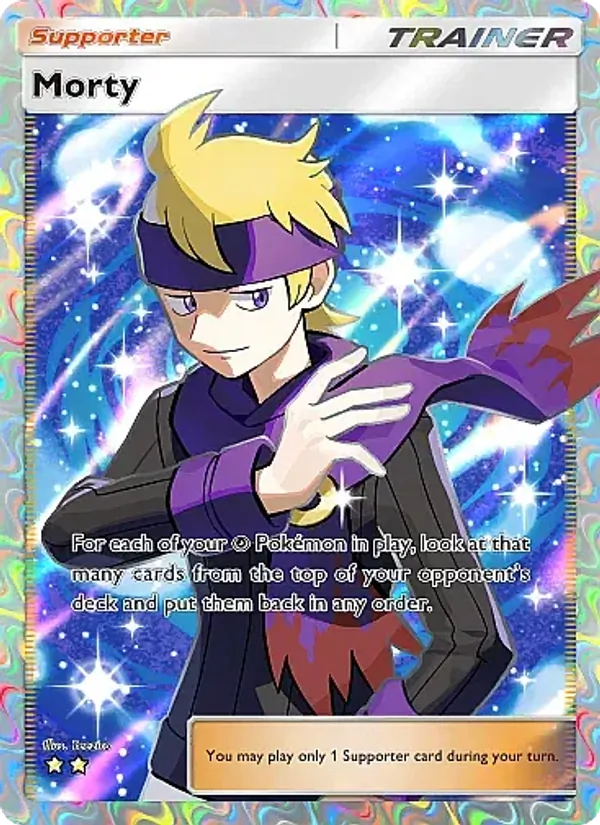 Morty - Secluded Springs Pokemon Card