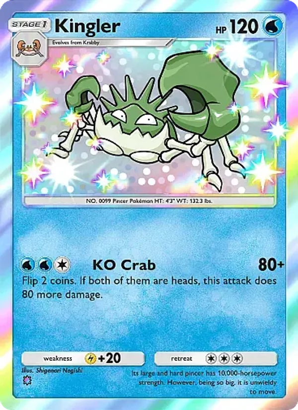 Kingler - Secluded Springs Pokemon Card