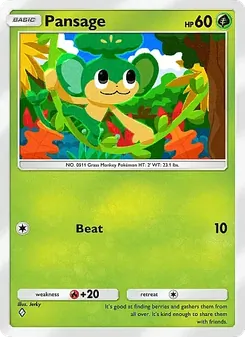 Pansage - Mega Rising