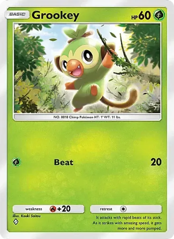 Grookey - Mega Rising Pokemon Card