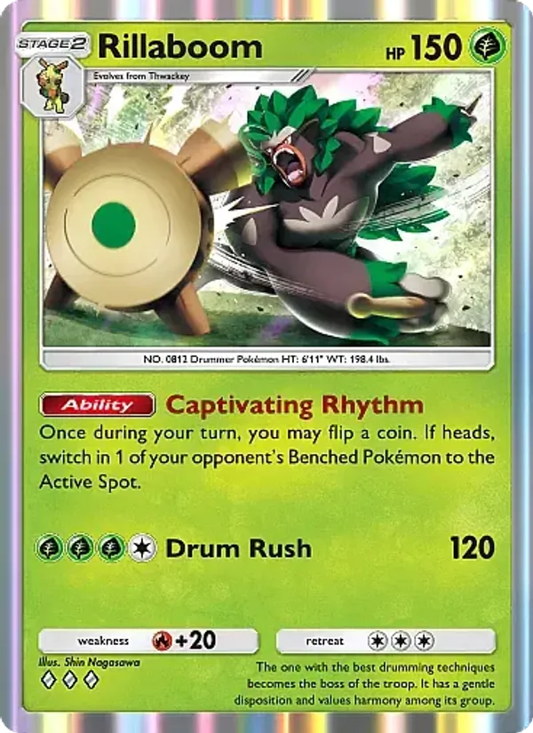 Rillaboom - Mega Rising Pokemon Card