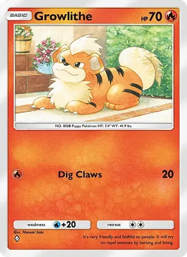 Growlithe - Mega Rising Pokemon Card
