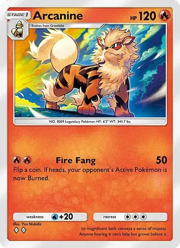 Arcanine - Mega Rising Pokemon Card