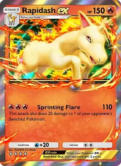 Rapidash ex - Mega Rising