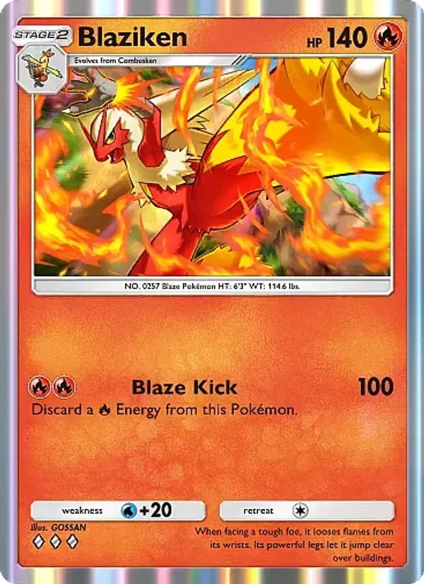 Blaziken - Mega Rising Pokemon Card