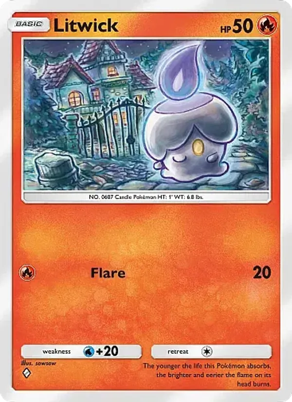 Litwick - Mega Rising Pokemon Card