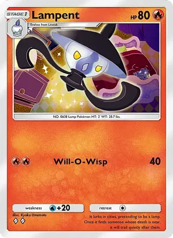 Lampent - Mega Rising Pokemon Card