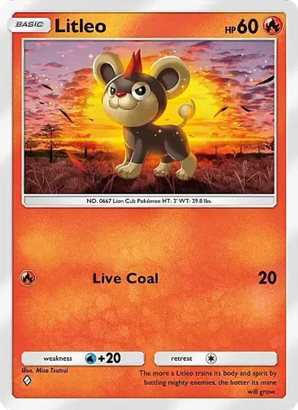 Litleo - Mega Rising Pokemon Card
