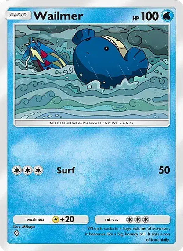 Wailmer - Mega Rising Pokemon Card