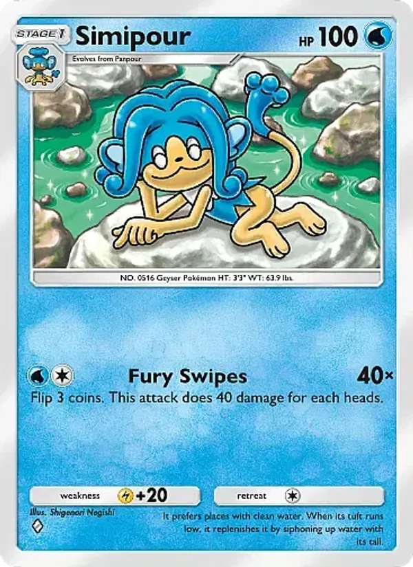 Simipour - Mega Rising Pokemon Card