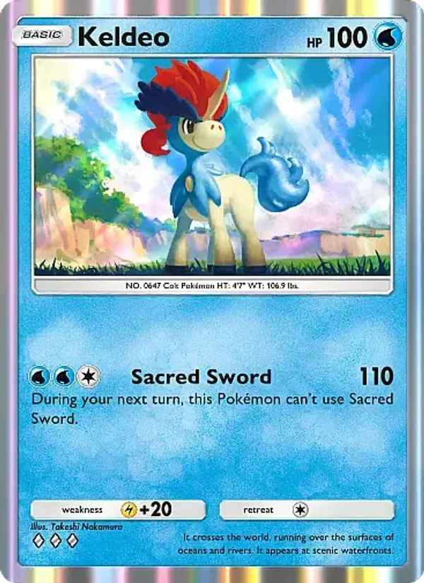 Keldeo - Mega Rising Pokemon Card