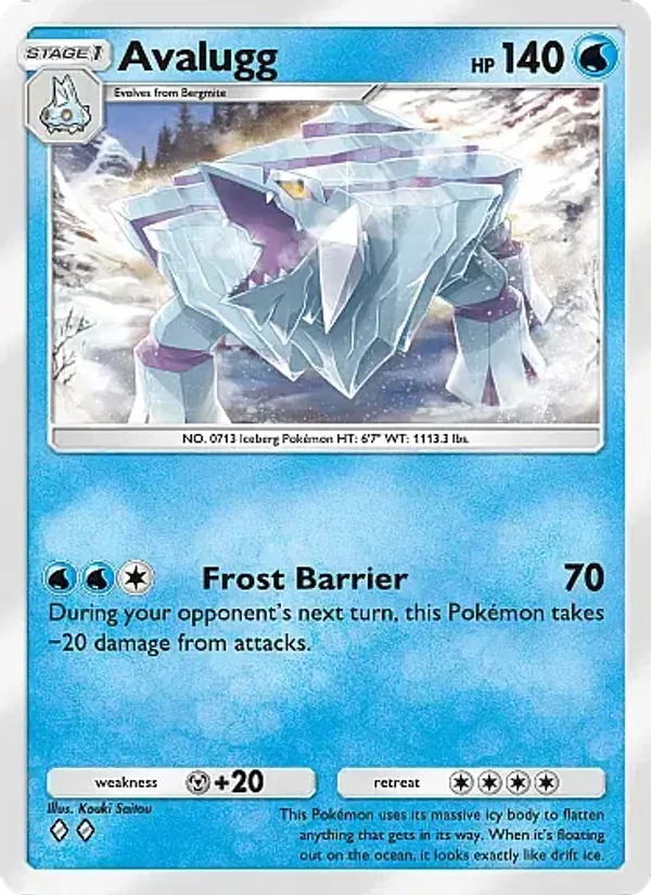 Avalugg - Mega Rising Pokemon Card