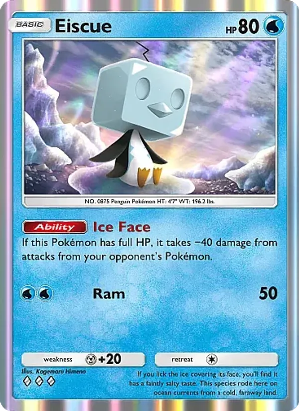 Eiscue - Mega Rising Pokemon Card