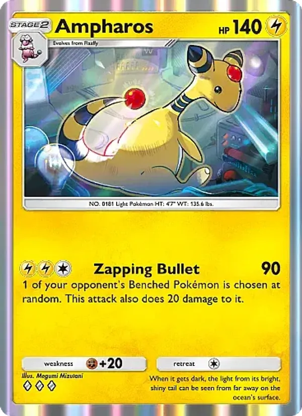Ampharos - Mega Rising Pokemon Card