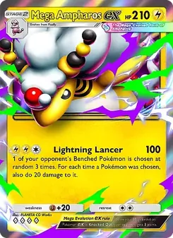 Mega Ampharos ex - Mega Rising