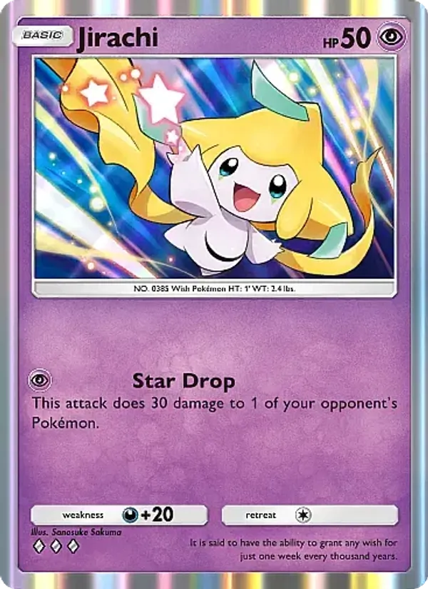 Jirachi - Mega Rising Pokemon Card