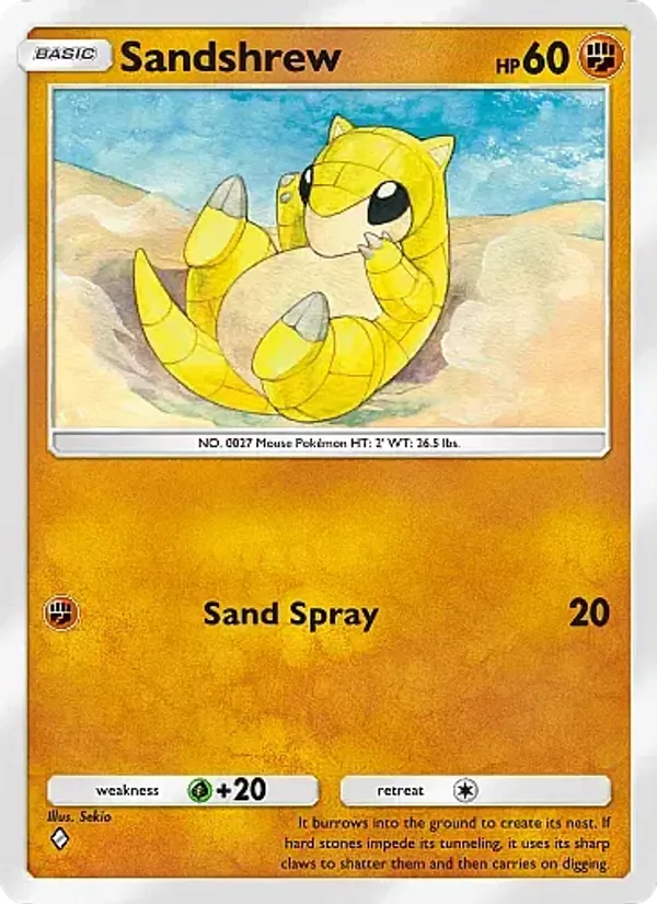 Sandshrew - Mega Rising Pokemon Card
