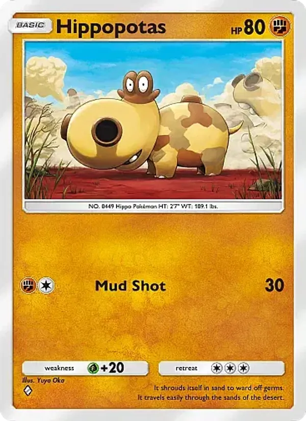 Hippopotas - Mega Rising Pokemon Card
