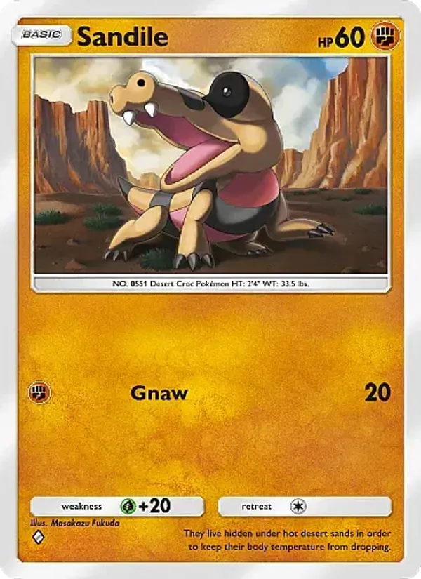 Sandile - Mega Rising Pokemon Card