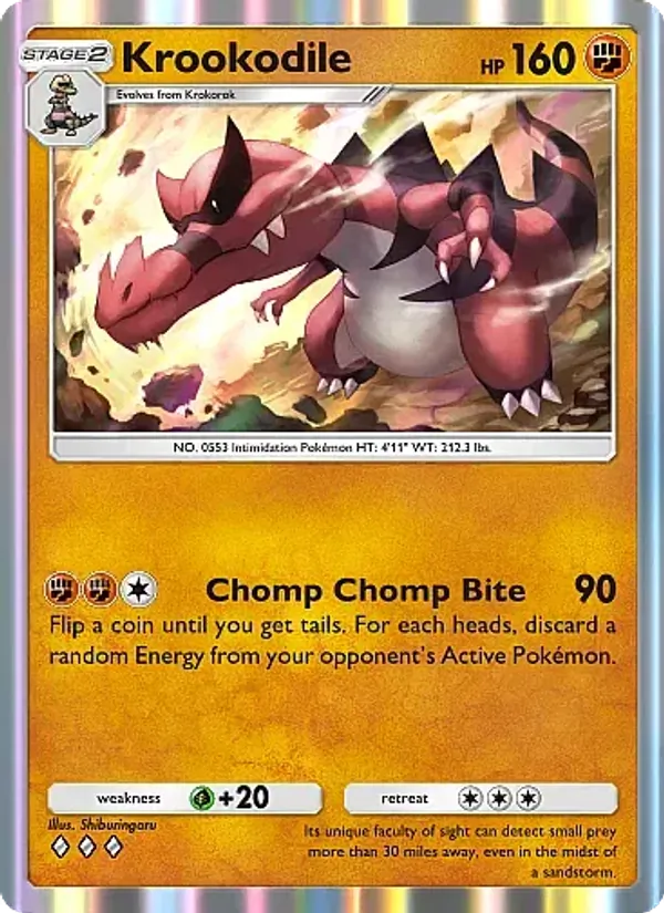 Krookodile - Mega Rising Pokemon Card