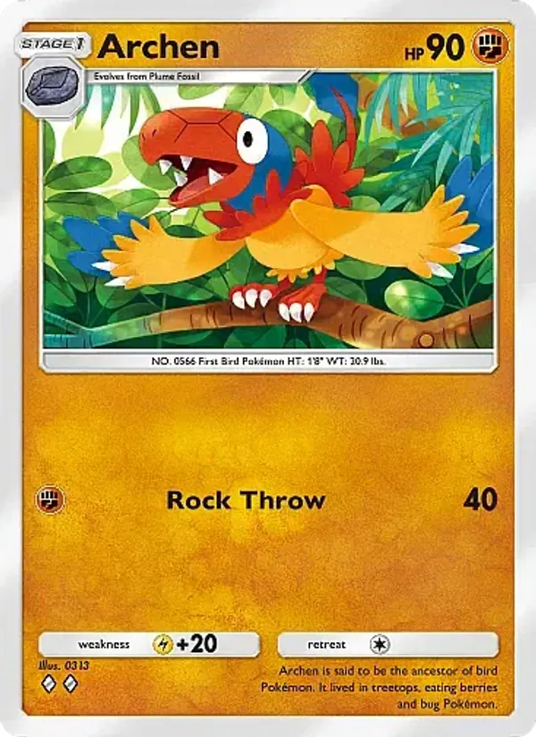 Archen - Mega Rising Pokemon Card