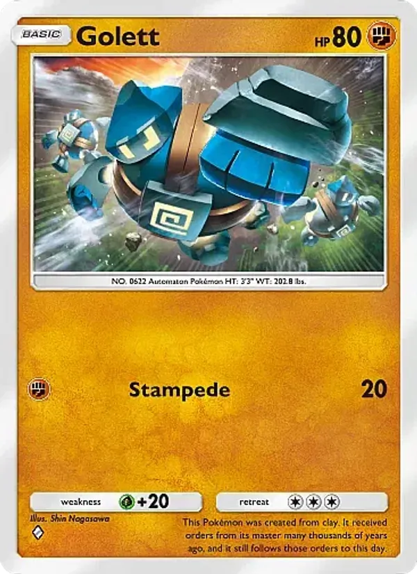 Golett - Mega Rising Pokemon Card