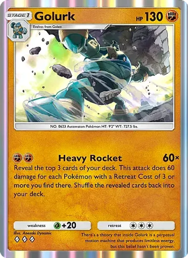 Golurk - Mega Rising Pokemon Card