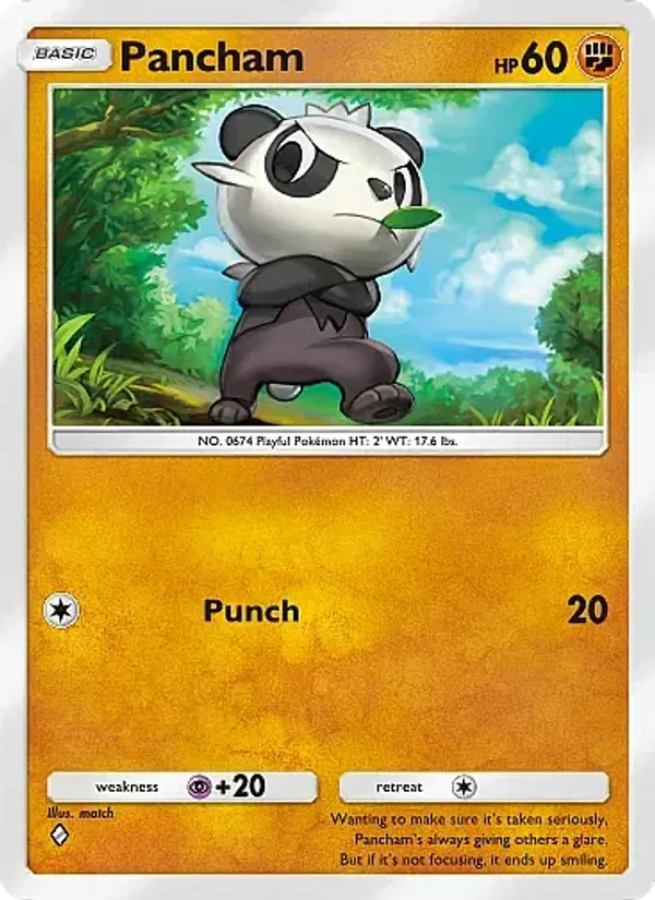 Pancham - Mega Rising Pokemon Card