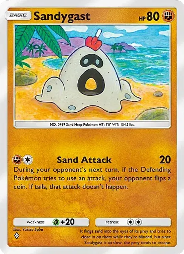 Sandygast - Mega Rising Pokemon Card