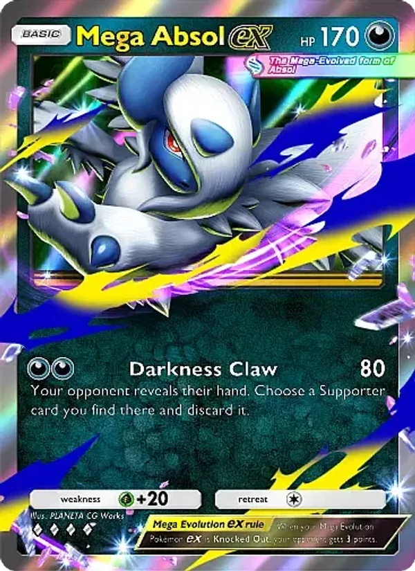 Mega Absol ex - Mega Rising Pokemon Card