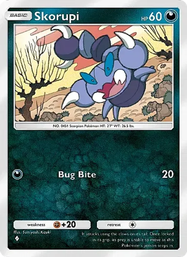 Skorupi - Mega Rising Pokemon Card