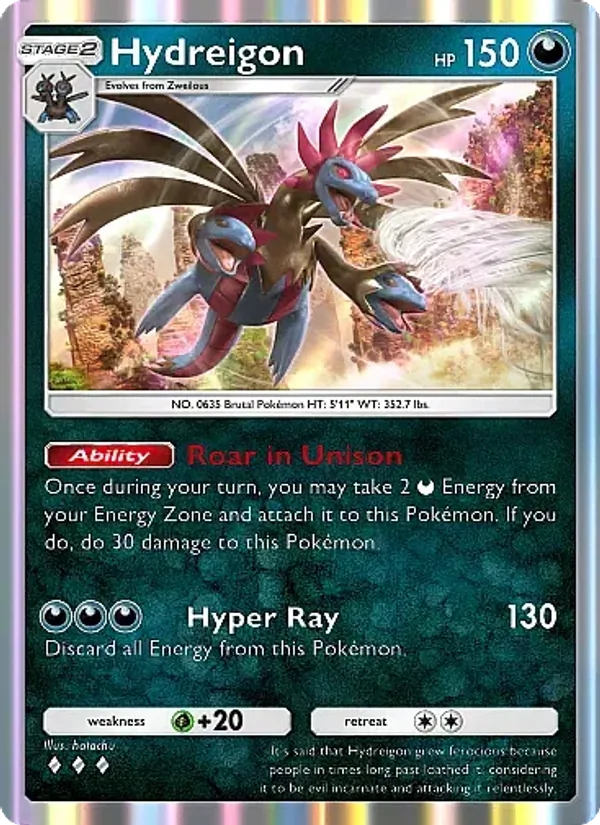 Hydreigon - Mega Rising Pokemon Card