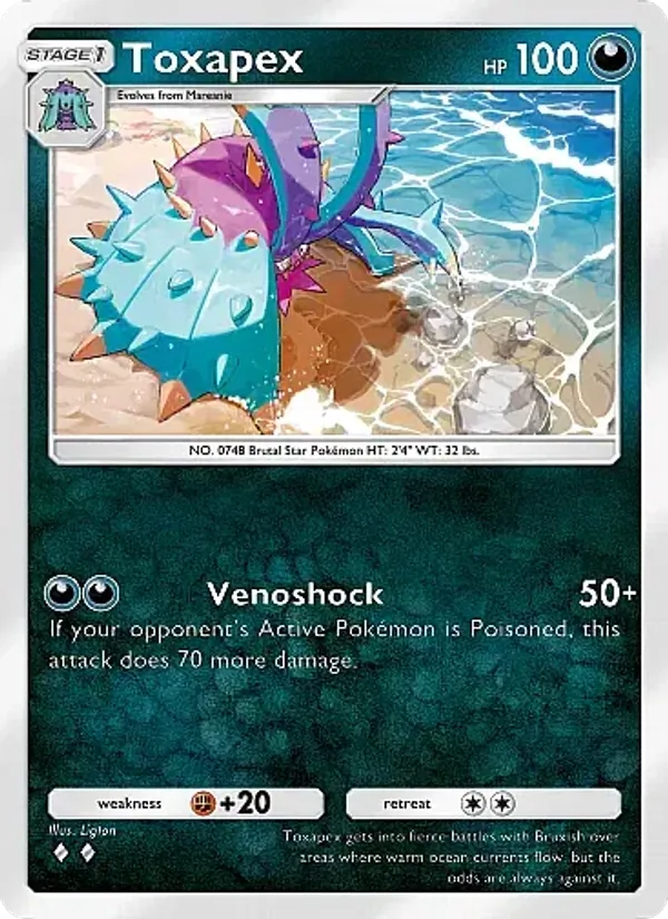 Toxapex - Mega Rising Pokemon Card