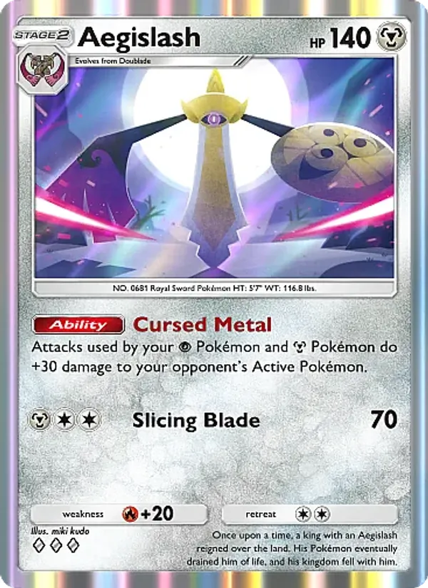 Aegislash - Mega Rising Pokemon Card