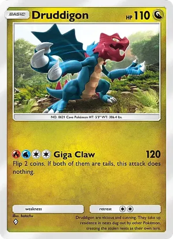 Druddigon - Mega Rising Pokemon Card