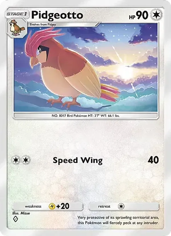 Pidgeotto - Mega Rising Pokemon Card