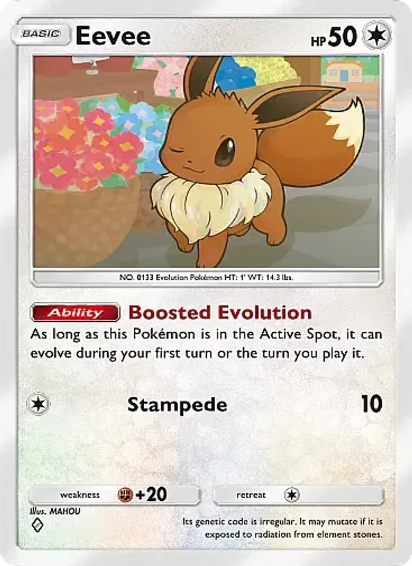 Eevee - Mega Rising Pokemon Card