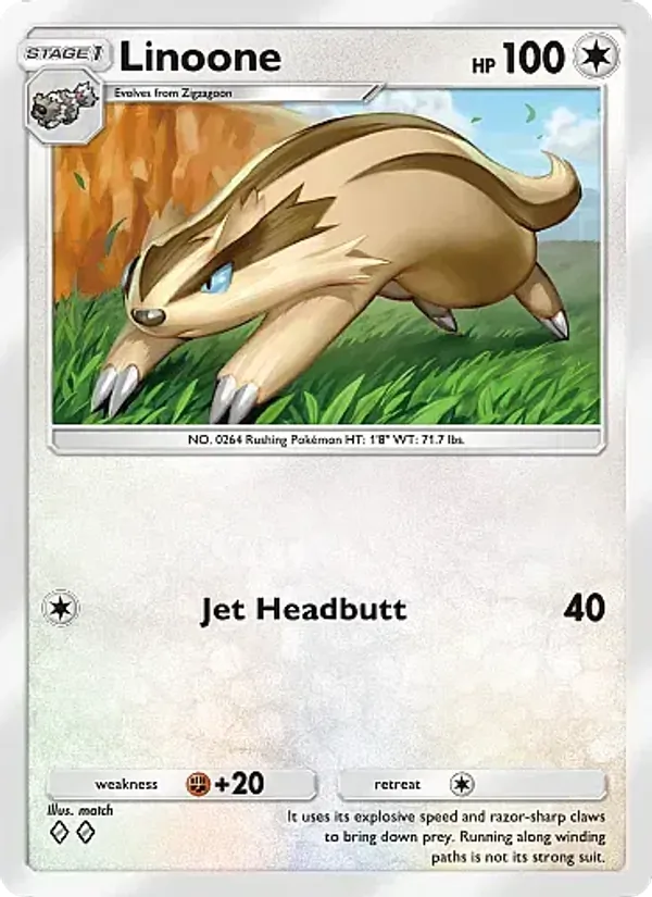Linoone - Mega Rising Pokemon Card