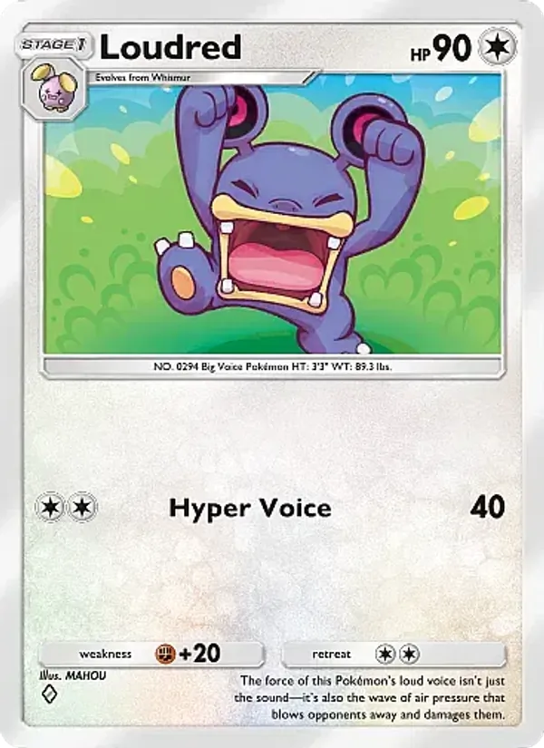 Loudred - Mega Rising Pokemon Card