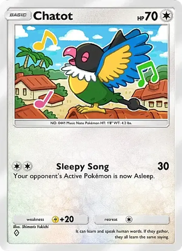 Chatot - Mega Rising Pokemon Card