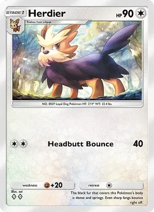 Herdier - Mega Rising Pokemon Card