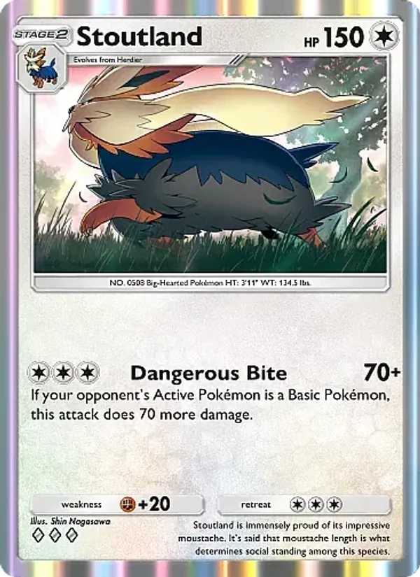 Stoutland - Mega Rising Pokemon Card